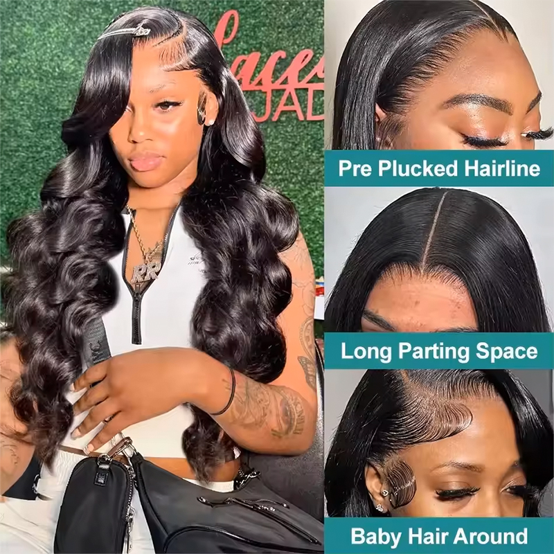 180-220% Density Natural Black - đánh giá và giá Human Hair Wigs