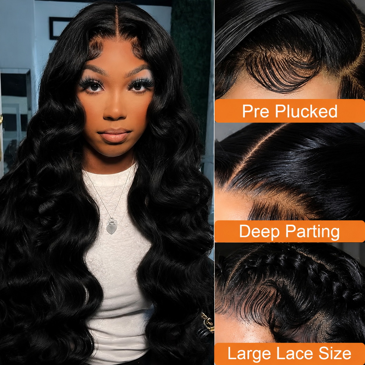 34 inch 13x4 HD Transparent La - đánh giá và giá Hd Lace Frontal Wig Human Hair Pre Plucked