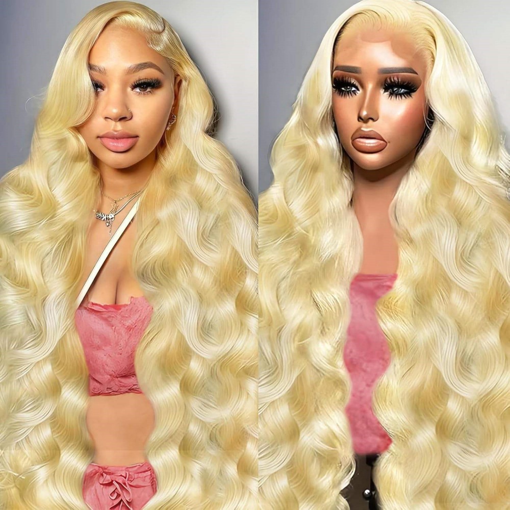 200% 250% Density 613 Blonde L - đánh giá và giá 613 Blonde Body Wave Lace Front Wig