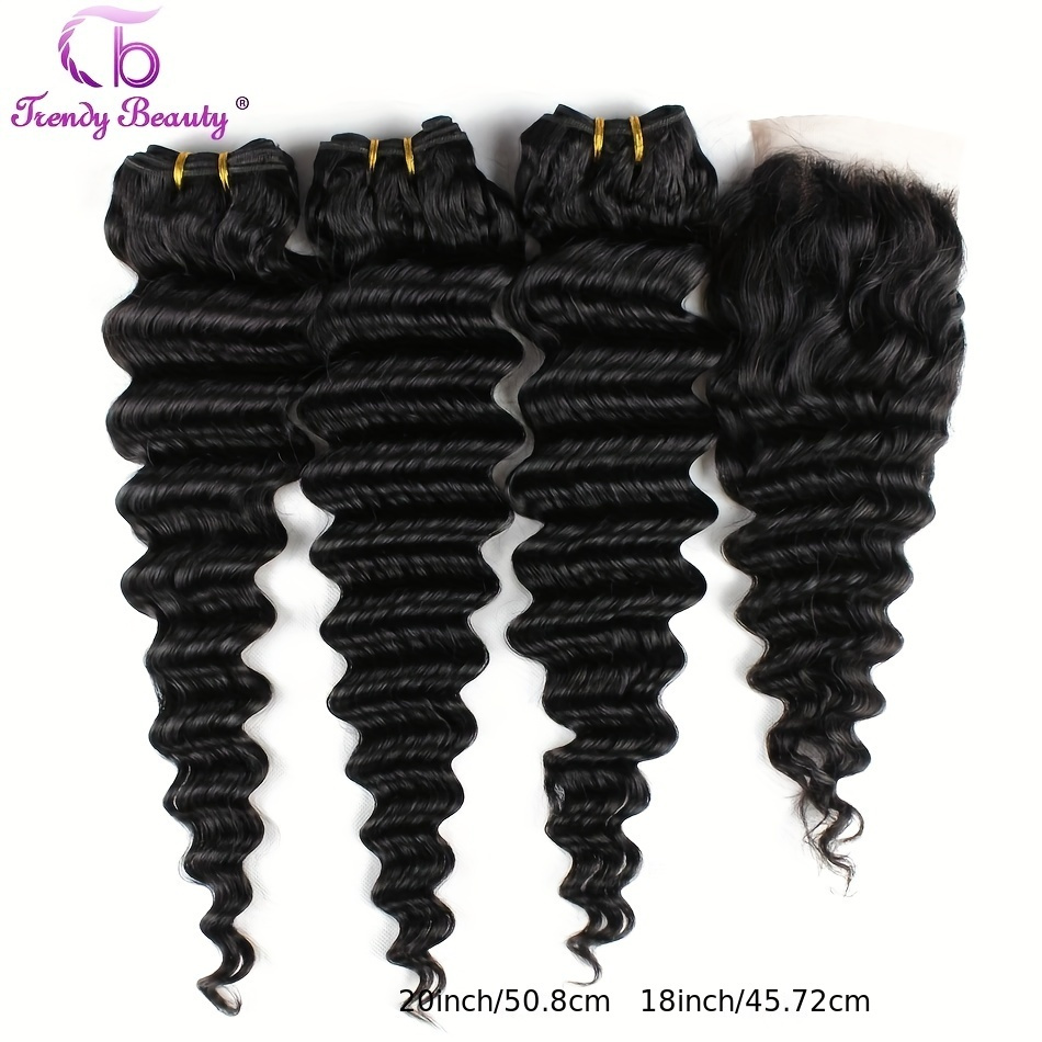 Brazilian Deep Wave Hair With  - đánh giá và giá Deep Wave 3 Bundles With Closure