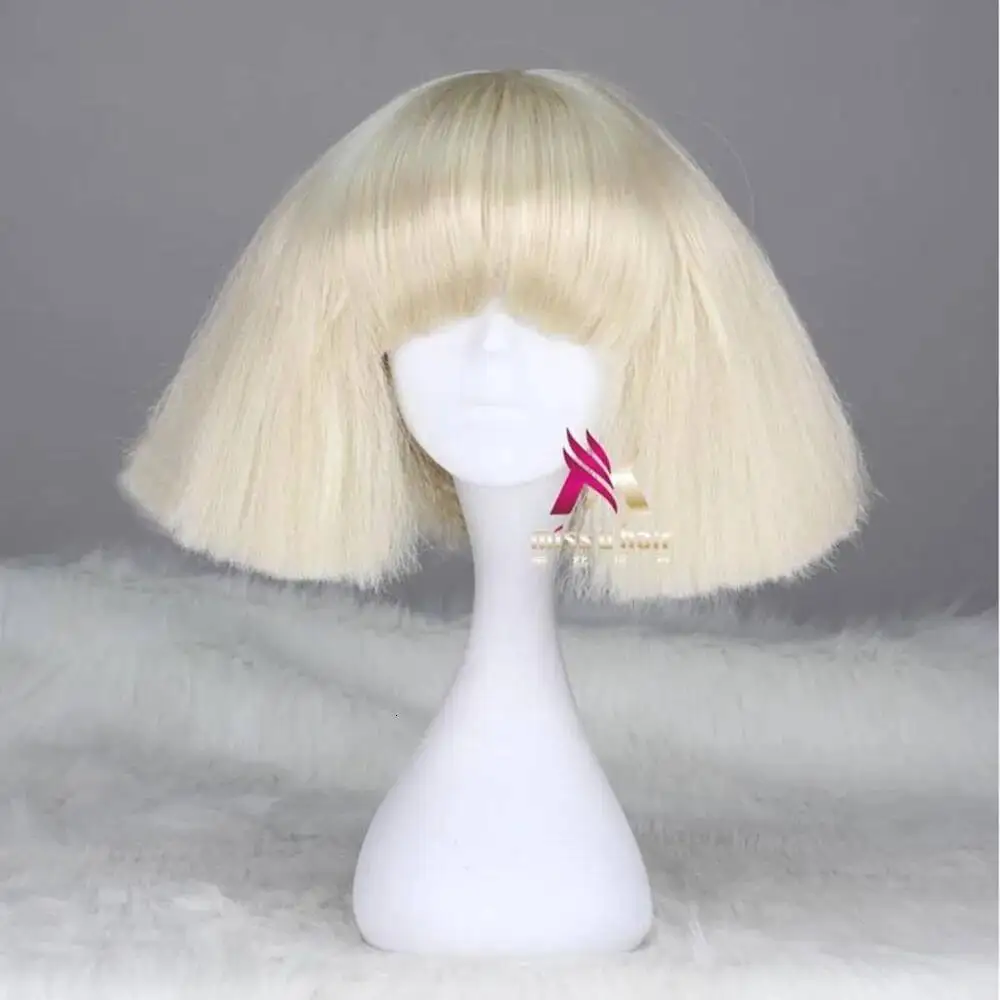 Black Lady Gaga Wig Blonde Whi - đánh giá và giá Synthetic Wigs