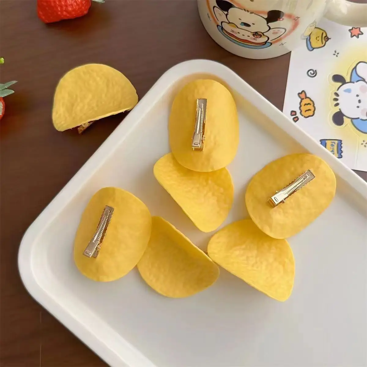 Funny potato chip hair clip cu - đánh giá và giá Hair Bundles